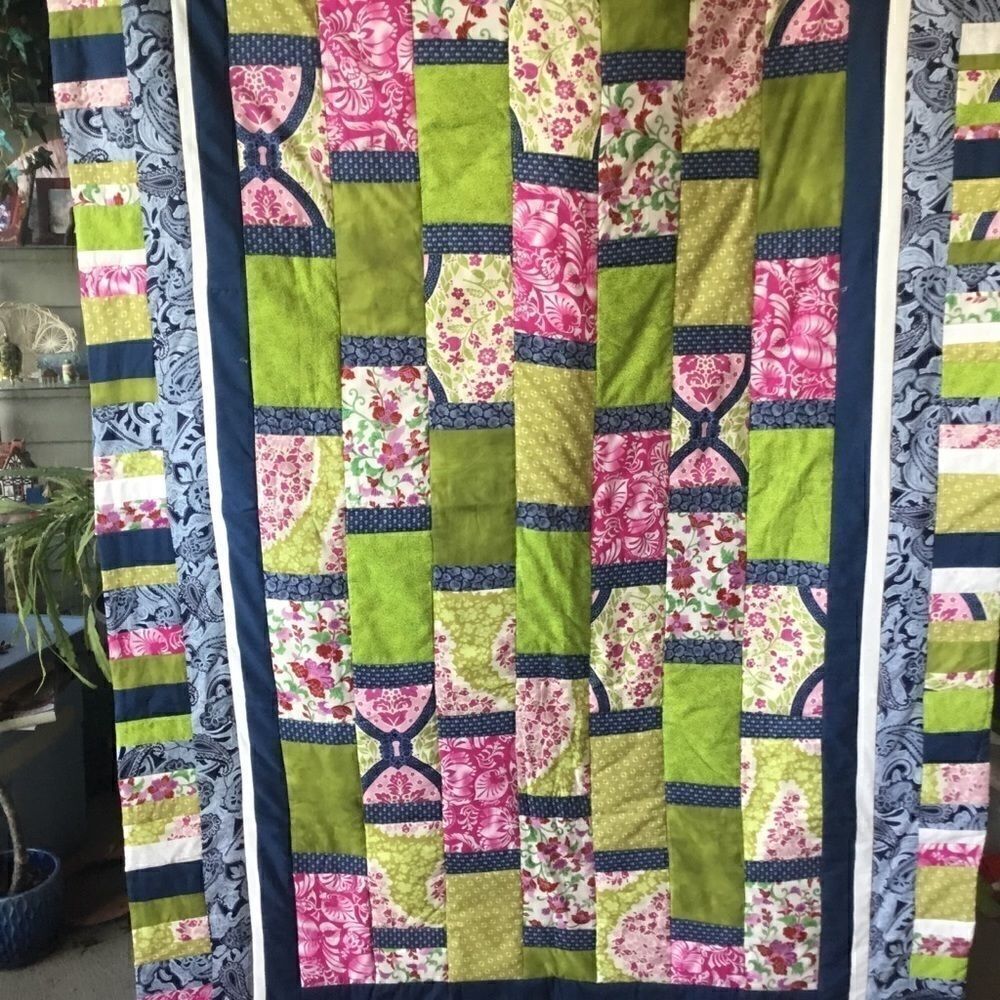 Handmade Quilt 46” x 77” - Picture 3 of 15